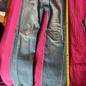 Men's Blue Distressed Jeans